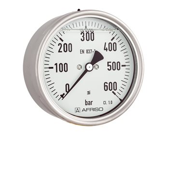 Produktbilde for Manometer R 1/2 Ø100mm glyserinfylt 0-10 bar