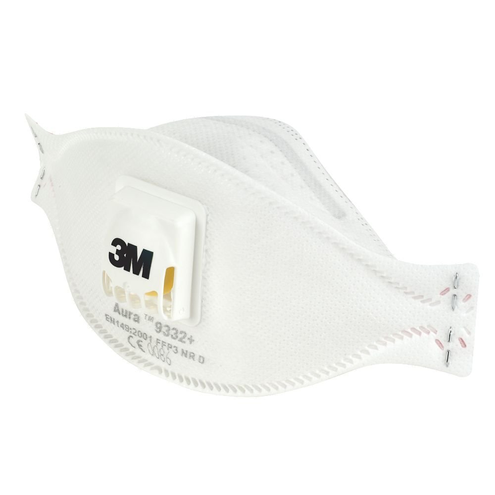 3M støvmaske 9332 m/3-felts konstruksjon FFP3D - T O Slettebøe AS