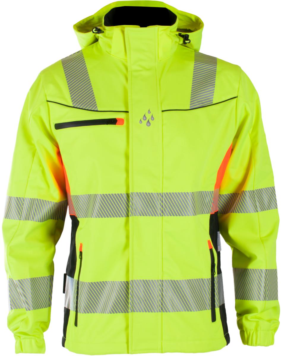 Produktbilde for Softshelljakke BS Gjøvik HiVis kl.3 gul/svart