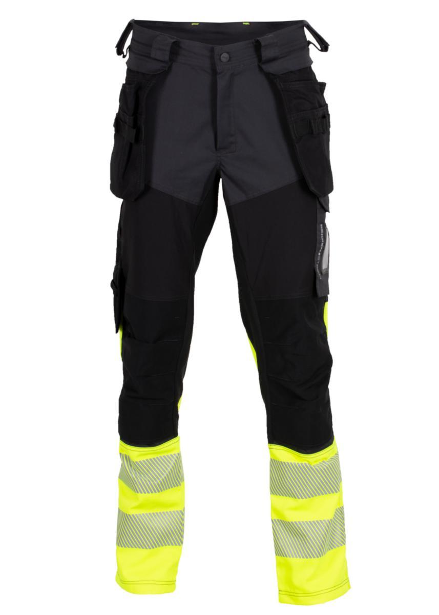 Produktbilde for Håndverksbukse BS Gjøvik 4X HiVis kl.1 sva/gul