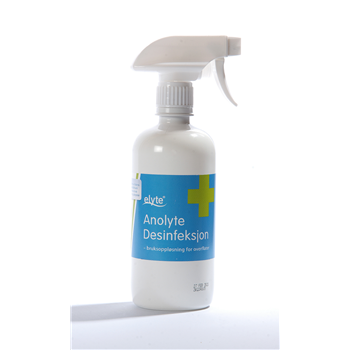 Produktbilde for Elyte Anolyte desinfeksjonsmiddel 0,5L spray (Pk à 6 stk)