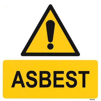 Produktbilde for Skilt Asbest 30x30cm