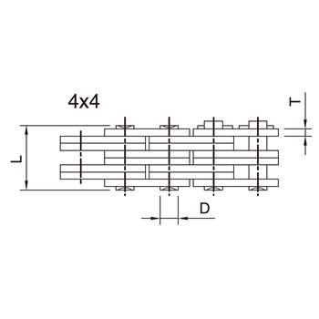 Produktbilde for Maxtop løftekjede 1 4x4 (EL844)(ISO/DIN LL1644)