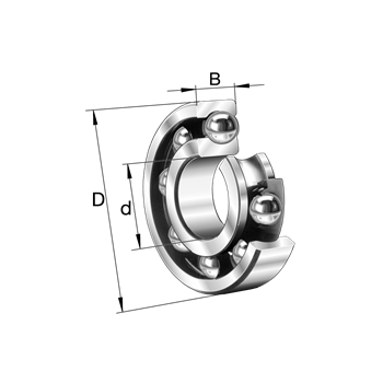 Produktbilde for Fag kulelager 6004-C-HRS>V