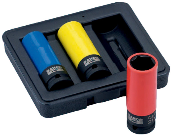 Produktbilde for Bahco 1/2 kraftpipesett for hjulbolter 17, 19, 21mm