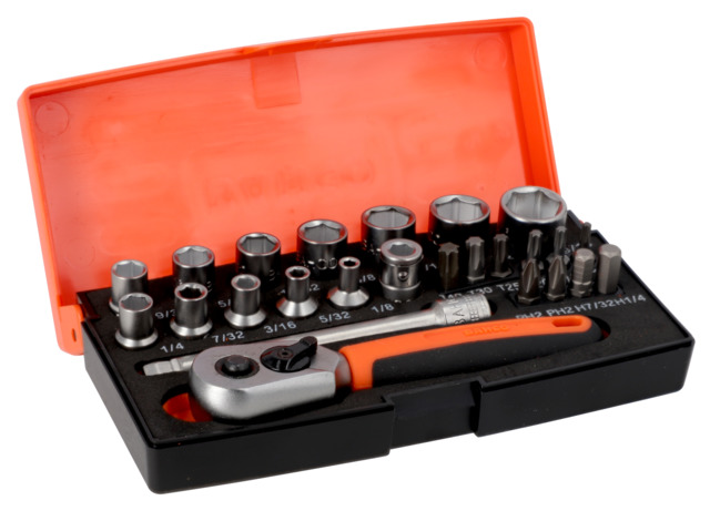 Produktbilde for Bahco 1/4 pipesett tommer