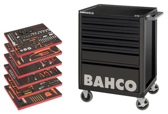 Produktbilde for Bahco verktøyvogn 7 skuffer m/6 innlegg (346-deler)