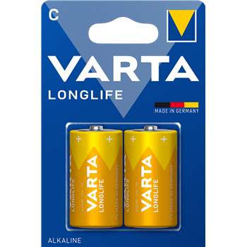 Produktbilde for Varta Longlife C LR14 MN1400 1,5V 2stk Alkaliske batteri