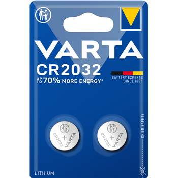 Produktbilde for VARTA CR2032 batteri 3V lithium 2stk