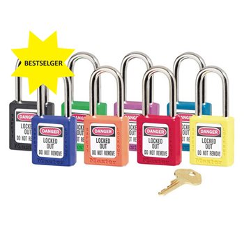 Produktbilde for Hengelås 38mm 410 RØD