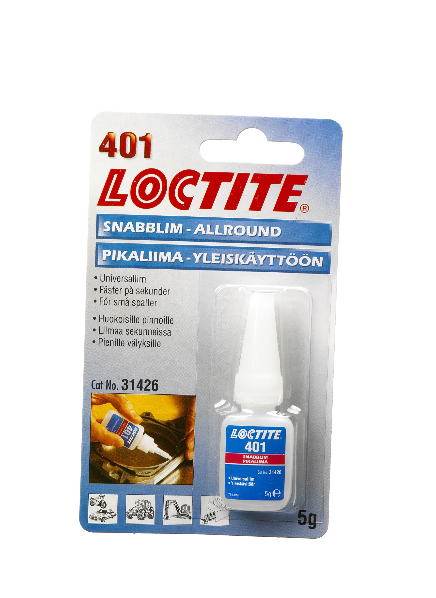Produktbilde for Loctite hurtiglim porøse flater 401 5g