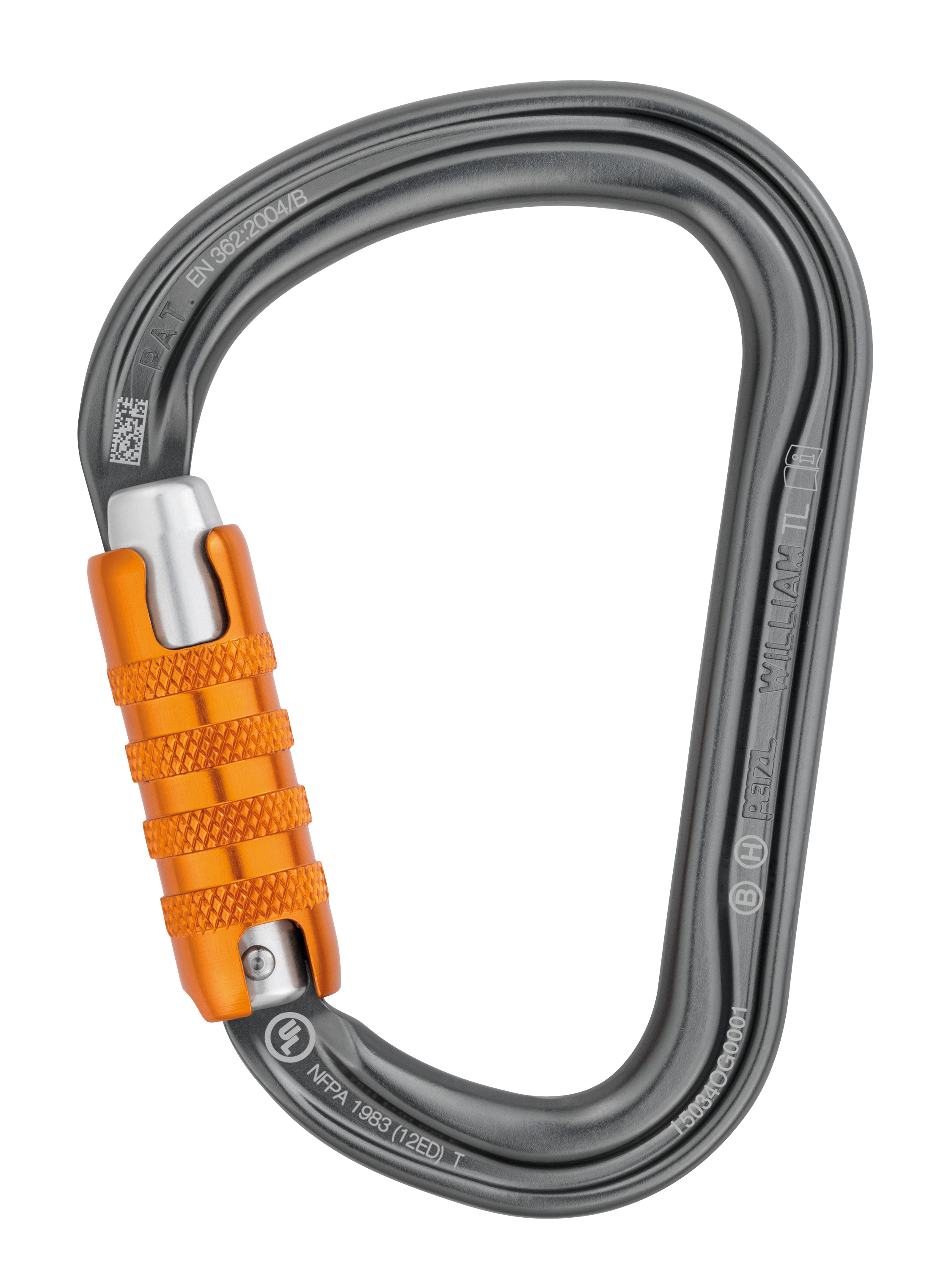 Produktbilde for Petzl Karabinkrok William - aluminium automatlås 27mm 27 kN