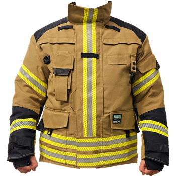 Produktbilde for MSA BRISTOL X4 Jakke Gold-Black Titan 1220 Nomex mann str.XL