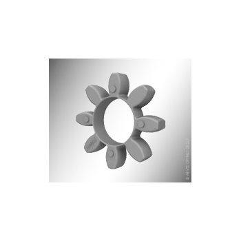 Produktbilde for Habix 65 lamell D=135mm, hvit, 92 Shore A
