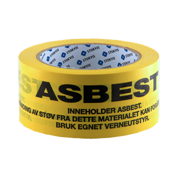 Produktbilde for Asbestmerkingstape 50mm x 66m PVC