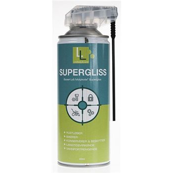 Produktbilde for LL-Supergliss 400 spray m/360° ventil