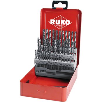 Produktbilde for Ruko spiralborsett HSS-G 1-5,9mm 50stk