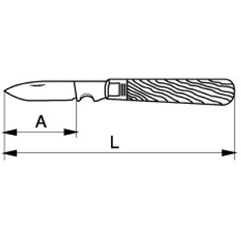 Produktbilde for Bahco kabelkniv