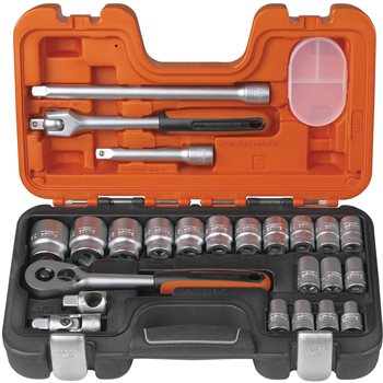 Produktbilde for Bahco 1/2 pipenøkkelsett 24-deler