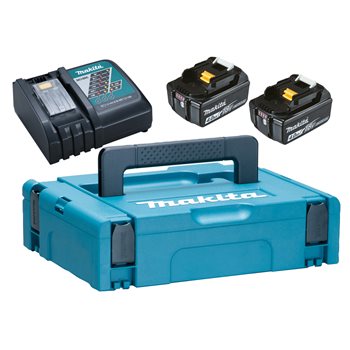 Produktbilde for Makita PowerPack lader, 2stk 18V/4,0Ah, koffert