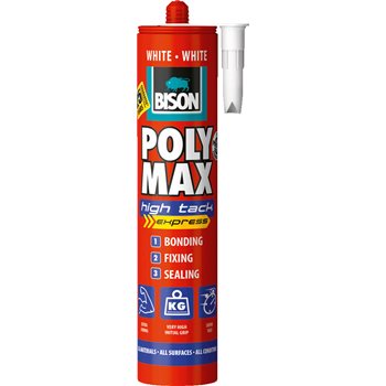 Produktbilde for Bison Polymax High Tack Express 300ml hvit