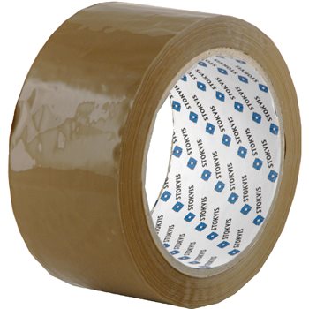 Produktbilde for Pakketape 50mm x 66m brun