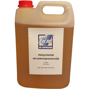 Produktbilde for Fiac helsyntetisk skruekompressorolje 5liter