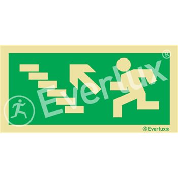 Produktbilde for Symbol løpende mann pil trapp opp venstre