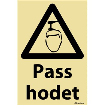 Produktbilde for Pass hodet + symbol 20x30cm