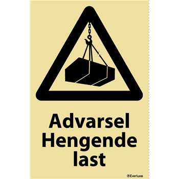 Produktbilde for Fare hengende last + symbol