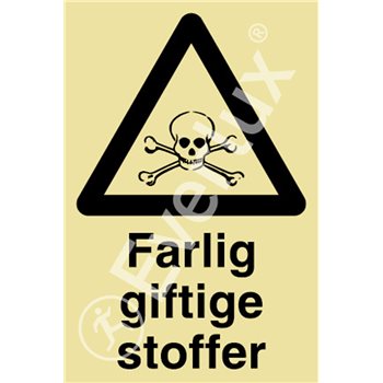 Produktbilde for Farlig giftige stoffer + symbol