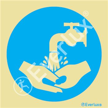 Produktbilde for Symbol påbudt med håndvask