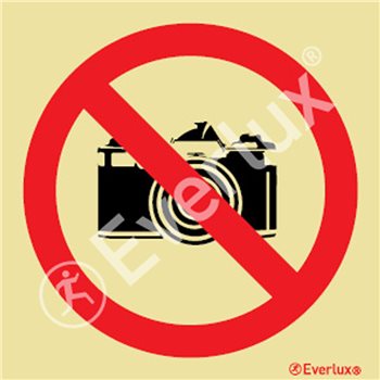 Produktbilde for Symbol fotografering forbudt