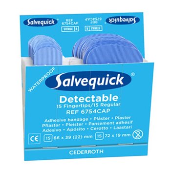 Produktbilde for Detektbart plaster fingertupp refill 6stk 6754