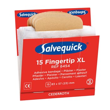 Produktbilde for Tekstilplaster fingertupp refill 6stk 6454