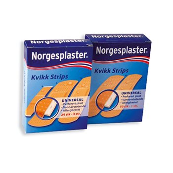 Produktbilde for Snøgg kvikkstrip plast 3str. 18 stk