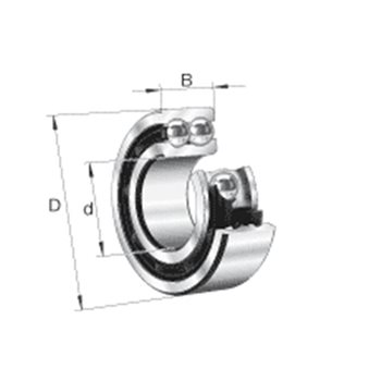 Produktbilde for Vinkelkontaktlager toradig, serie 32..