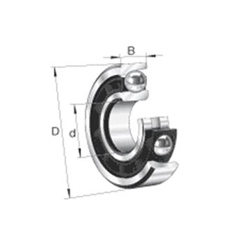 Produktbilde for Vinkelkontaktlager enradig høypresisjon,serie B719C og B719E